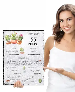 Darček pre kamarátku - Personalizovaná tabuľka s vlastným textom