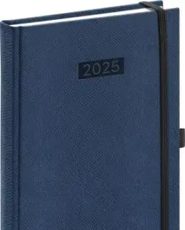 Denný diár Diario 2025, tmavo modrý, 15 × 21 cm