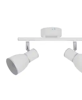Nástenná lampa 2X40W E14 biela/chrómová FIDO