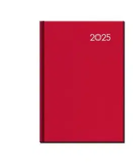 Pracovný diár A5 FALCON červený 2025