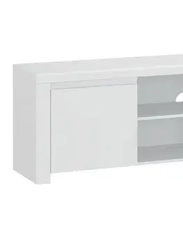 KONDELA Lindy 1D/160 tv stolík biely lesk