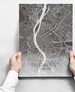 Obrazy na stenu - Map Of Budapest