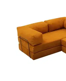 Rohová sedacia súprava / Rohová pohovka Comfort Mini - Orange