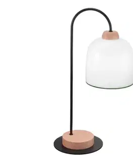 Kolarz A1352.71.G - Stolná lampa NONNA 1xE27/60W/230V dub/biela/zelená A1352.71.G
