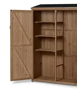 Veľká záhradná skriňa s dvojitými krídlami