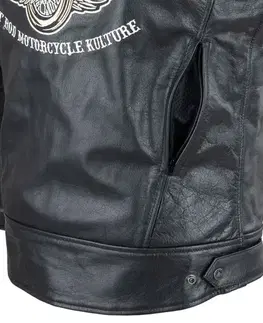 W-TEC Black Heart Wings Leather Jacket čierna - XXL