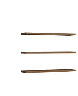Polička Boss Walnut, 3 ks