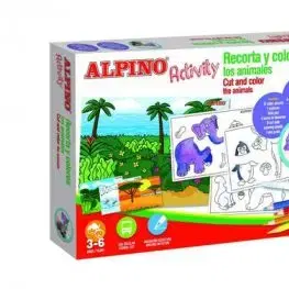 Alpino Activity vystrihujte a vyfarbujte zvieratá