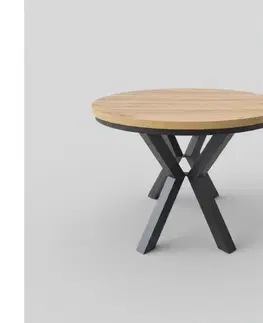 Femix Rozkladací jedálenský stôl CONVI 100/140x77 cm dub craft/čierna 8590828054344
