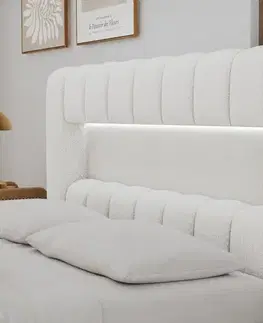 Posteľ Lamica 160x200 + Kovový rám / plynový piest / kontajner