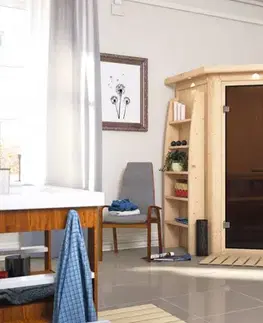 Interiérová fínska sauna 151 x 151 cm Dekorhome