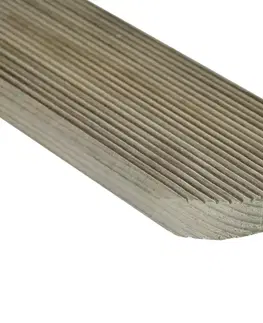 Plotová doska 2x9x120 cm drážkovaná