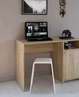 KONDELA Dede pc stôl dub artisan