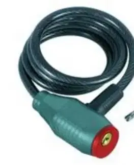 EXTOL PREMIUM Zámok na bicykel špirálový, 100cm, pr.8mm, 2x kľúč, s držiakom
