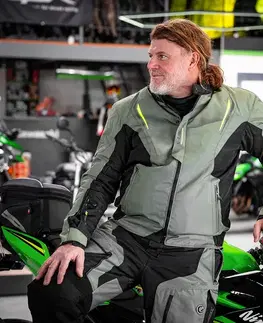 W-TEC Karmal bunda čierno-olivovo zelená - XL