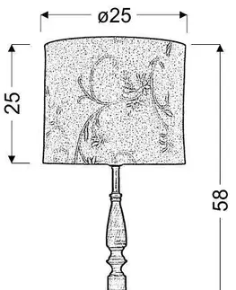 Béžová kancelárska stolová lampa Safari 60W E27
