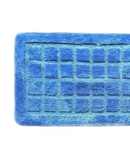 Kúpelňová predložka kocka Modrá 50x80 cm TiaHome