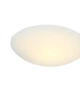 Stropná lampa Malibu z bieleho skla