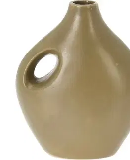 Porcelánová váza Rhonda zelená, 16 x 20 x 8,5 cm