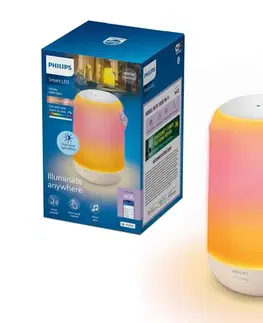 Philips Smart Philips - prenosná stolová SMART lampa LED RGBW, stmievateľná, 13,5 W / 3,6 V, Wi‑Fi, 1800 mAh 8721103160744