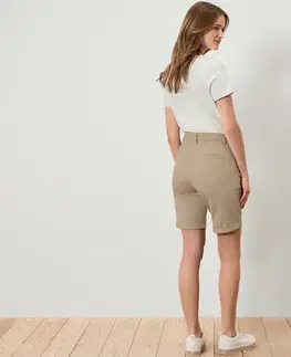 Šortky v štýle chino, béžové
