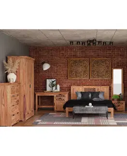 Posteľ Mira 160x200 indický masív palisander