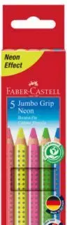 Pastelky Faber-Castell Jumbo Grip Neon 5 ks