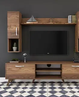 Televízna stena Mio Walnut