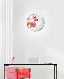Stropná lampa s pružinou E27 červená