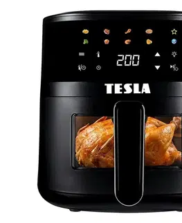 TESLA Electronics AirCook - teplovzdušná fritéza 4,4 l, 1450 W / 230 V, čierna AIRCKQ45PROBLK