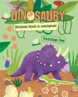 Dinosaury - Obrázkové čítanie so samolepkami