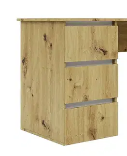 SONIJA písací stôl 160, dub Artisan / biela