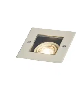 Moderné zemné bodové svietidlo béžové GU10 50 mm otočné a naklápacie IP65 - Oneon