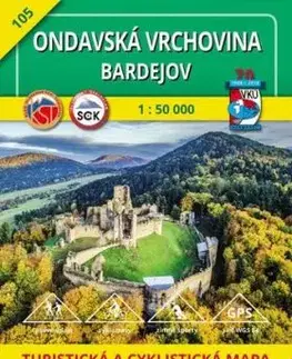 Ondavská vrchovina - Bardejov - TM 105 - 1: 50 000
