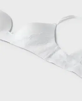 Podprsenka s mäkkými košíčkami, biela