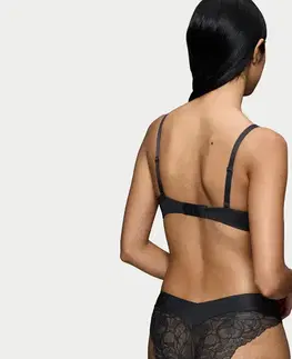 Podprsenka s kosticami Triumph Body Makeup Illusion Lace, Black denim