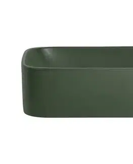 ArtCom Keramické umývadlo KAMA MFG-60 | zelený mat 60 cm