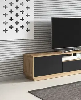 TV stolík ARTON 40 taurus/čierny mat