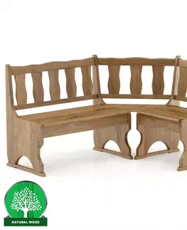 Rohová lavica borovica NR101-150x86x110 dub