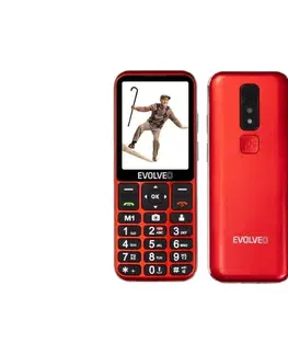Evolveo - EasyPhone LT 4G mobilný telefón pre seniorov červený EP-880-LTR