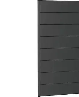Biohort Zástena na ochranu súkromia BIOHORT - výška 182 cm (tmavo šedá metalíza) 96 × 182 × 4,4 cm