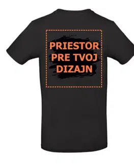 B&C Pánske tričko s potlačou - Čierne L