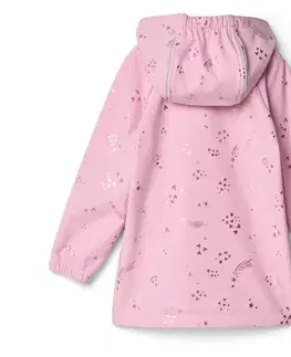 Detská softshellová bunda, trblietavá
