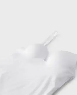 Tielko s podprsenkou, biele