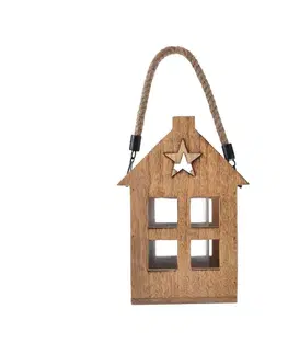 4Home Lampáš z mangového dreva Shining Star, 18 x 15 x 25 cm