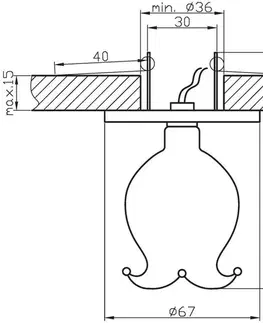Stropné svietidlo Candellux Sk-38 so skleneným kvetinovým zvončekom