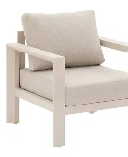 DEOKORK Hliníkové kreslo VANCOUVER (ivory)