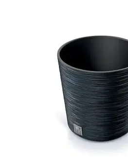 ProsperPlast Kvetináč FURU ROUND | antracit 30 cm