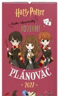 NOTIQUE Nástenný kalendár Rodinný plánovací Harry Potter 2027, 21 x 42 cm