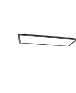 Moderné stropné svietidlo čierne vrátane LED 80 cm - Liv